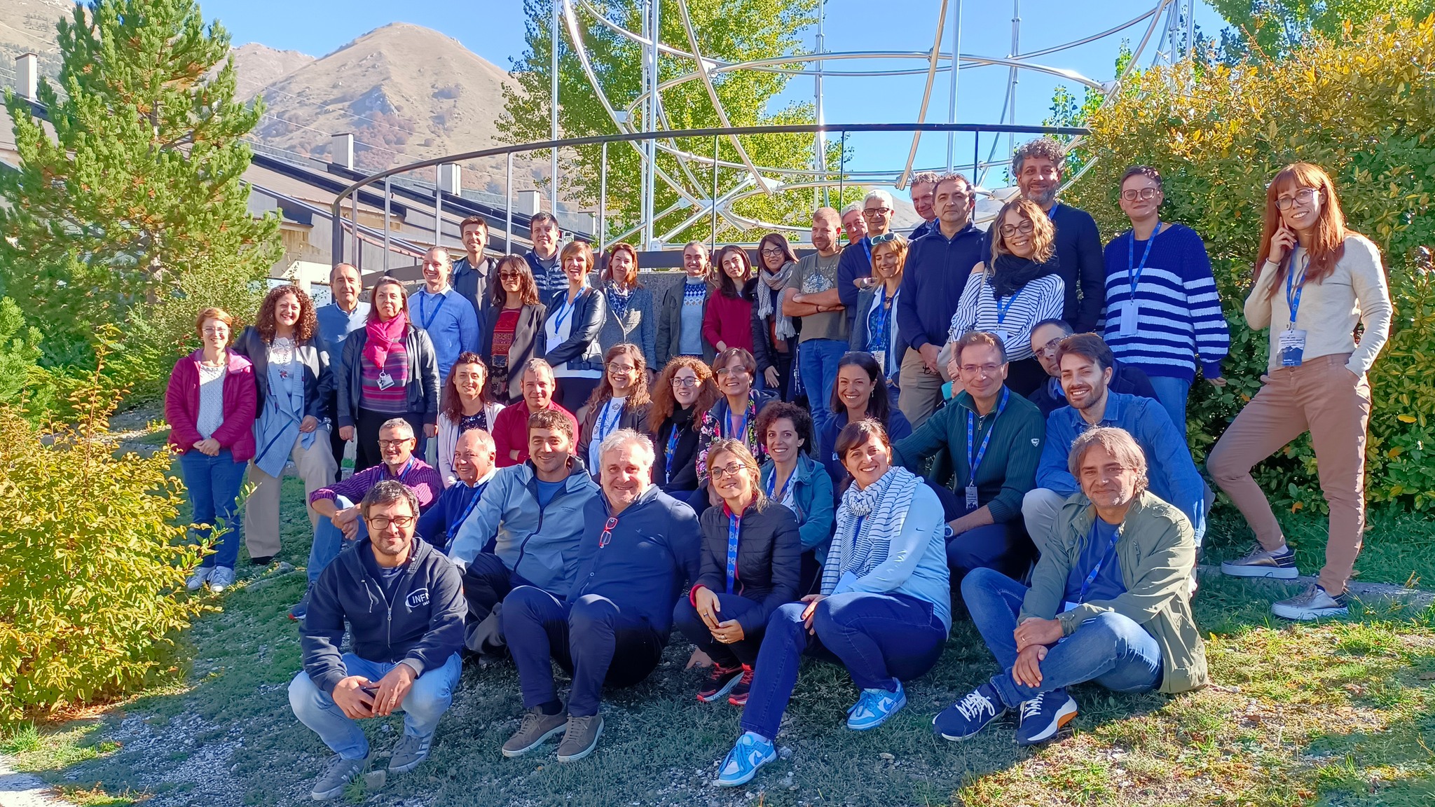 Docenti durante il corso di PID ai Laboratori Nazionalli del Gran Sasso