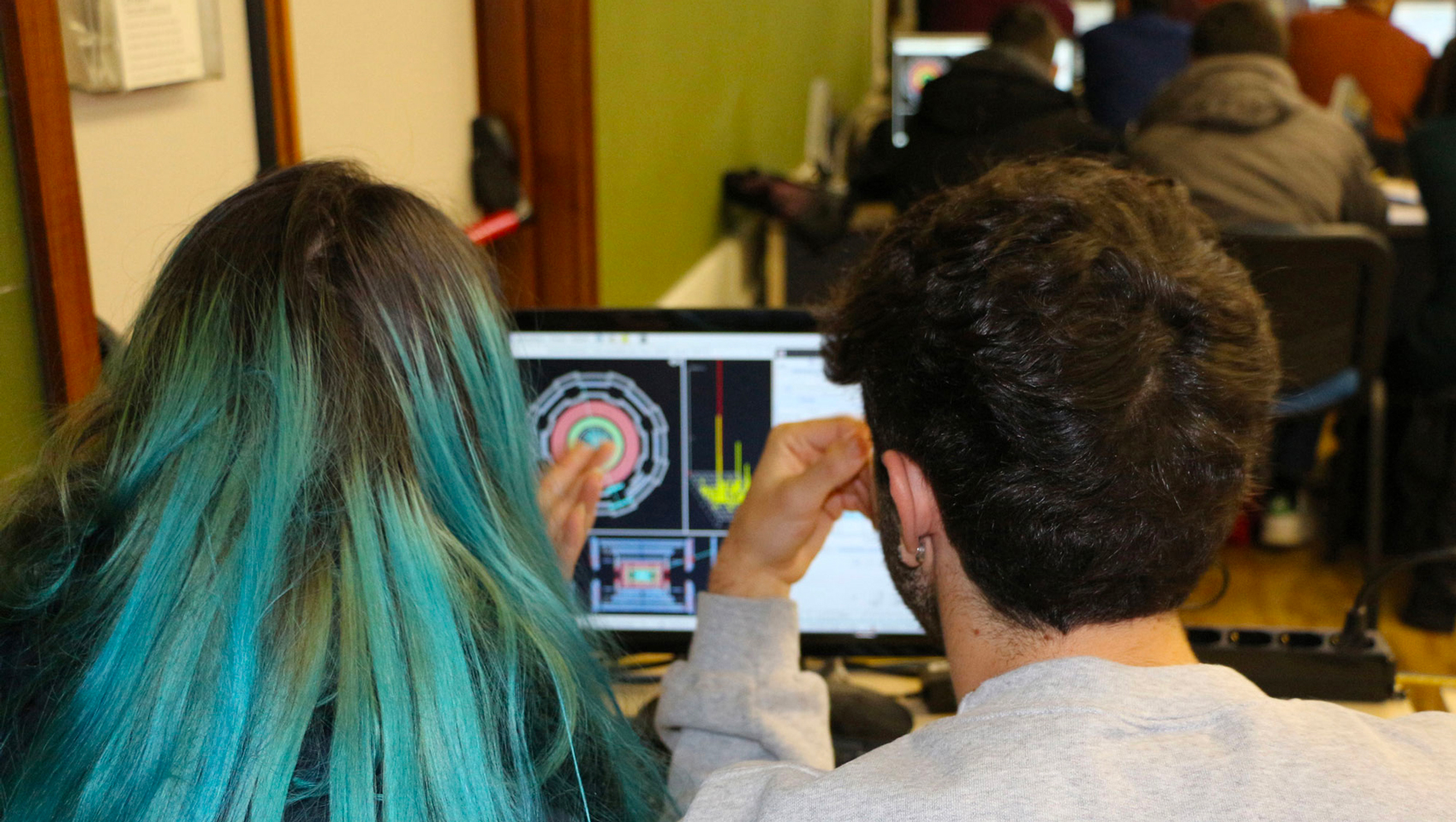 Studenti durante una masterclass del CERN